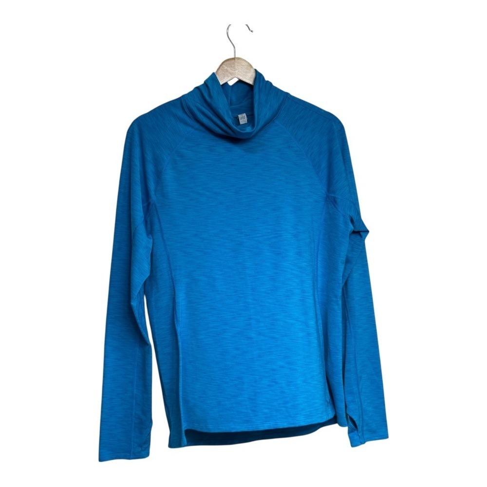 Under Armour ColdGear Fitted Mock‎ Neck Pullover Top Blue XL Women